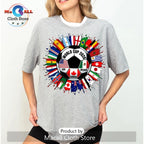 World Cup 2026 USA Mexico Canada Soccer Tournament Graphic T-Shirt