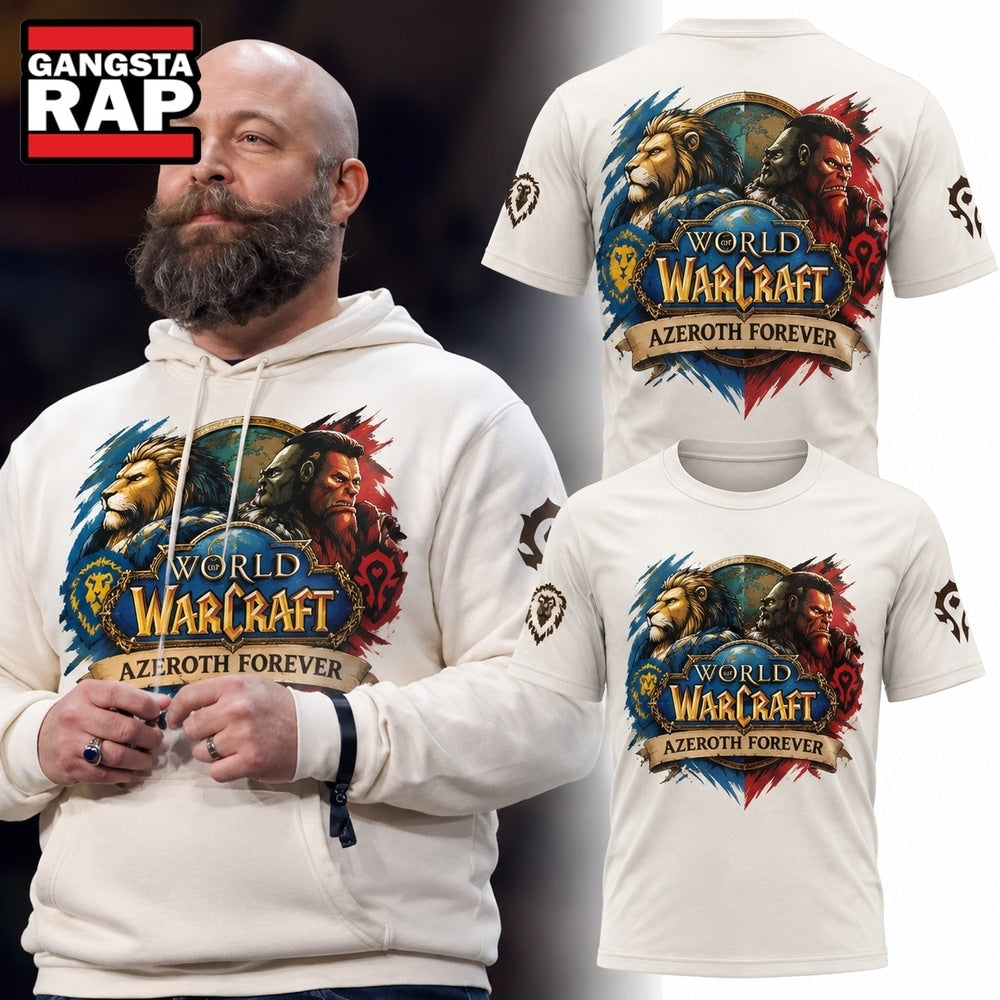 World Of Warcraft Azeroth Forever 2026 Special New White T Shirt