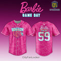 WPBL Boston Hunters Barbie Pink Baseball Jersey