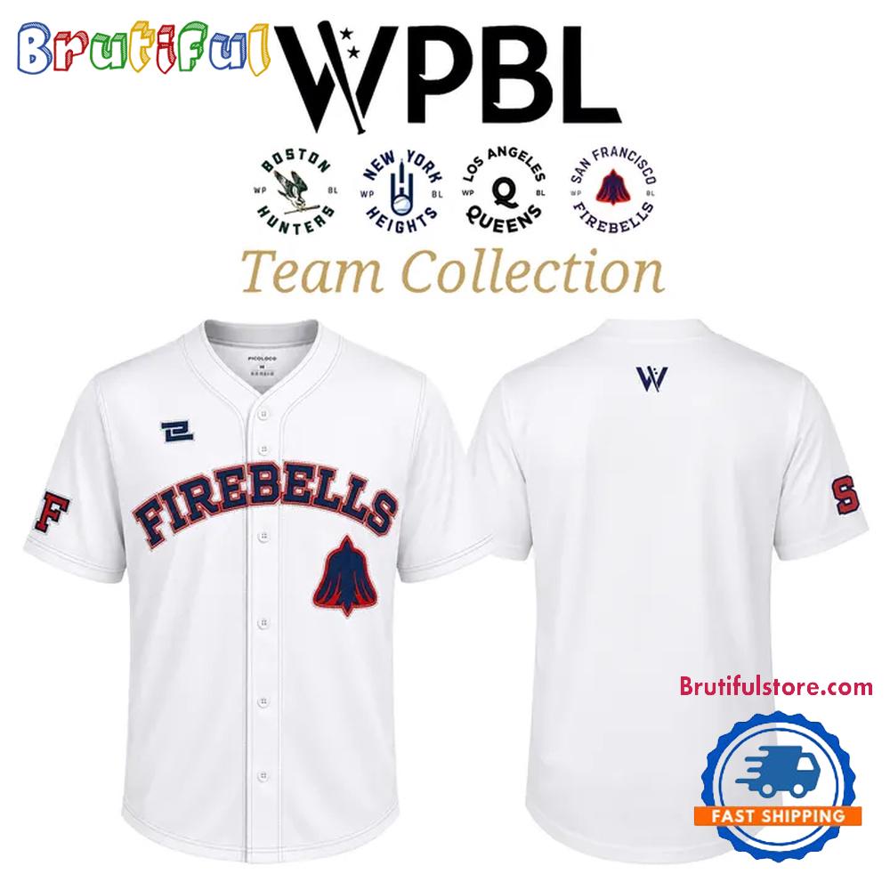 WPBL San Francisco Firebells 2026 White Baseball Jersey