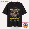 Wrestle Mania Roman Reigns Signature WWE T Shirt