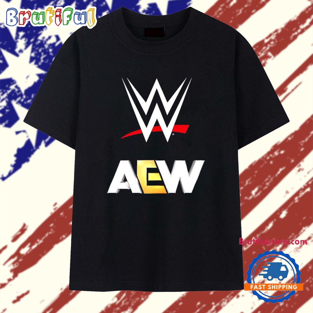 Wrestlers’ WWE vs. AEW T Shirt