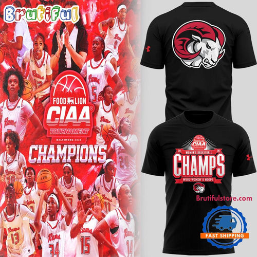 WSSU Women’s Hoops 2026 Basketball Champions Limited Edition Black T Shirt