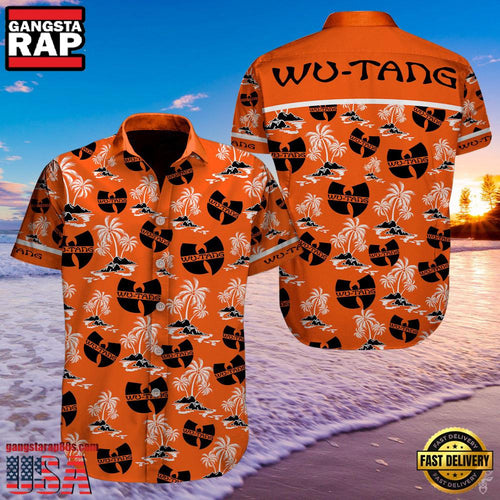 Wu-Tang Coconut Color Orange New Design Hawaiian Shirt