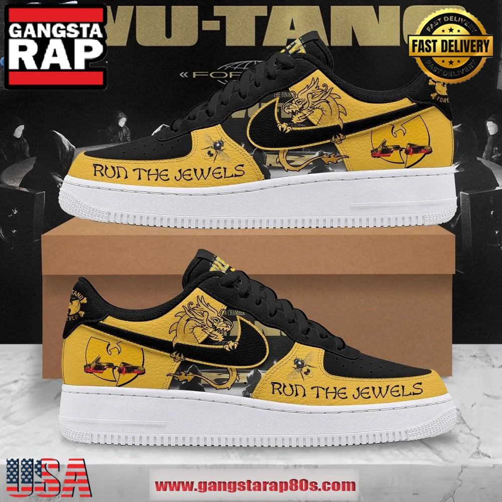 Wu-Tang Run The Jewels Limited Edition Air Force 1 Running Sneakers Shoes