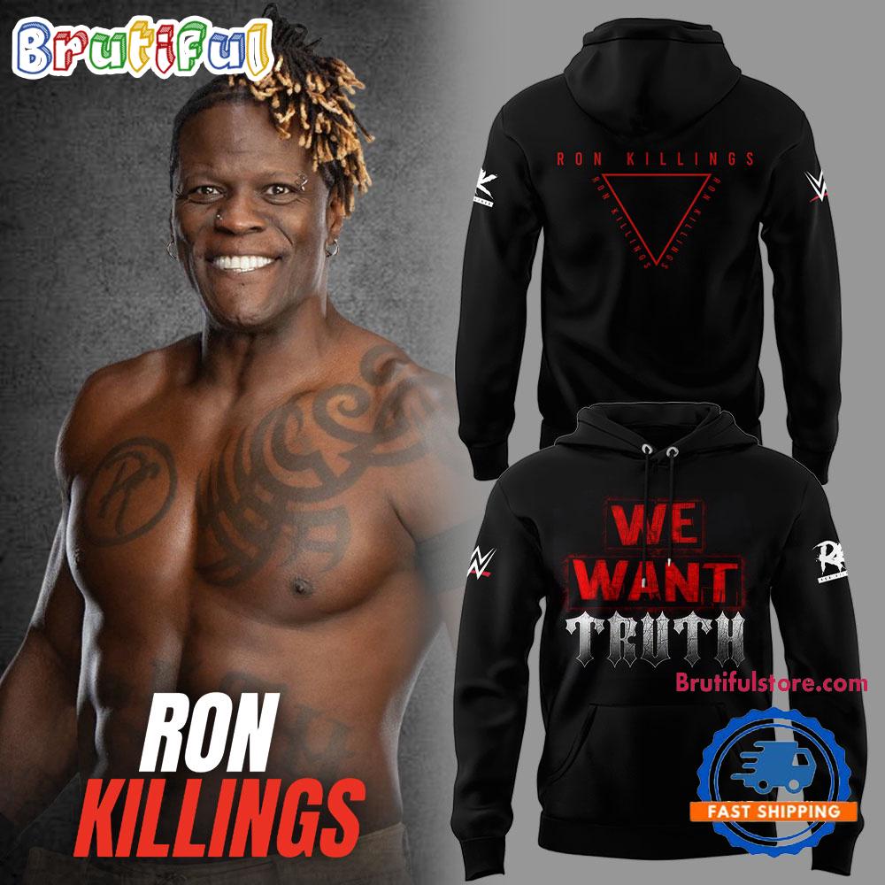 WWE Ron Killings We Want Truth 3D Printed Hoodie T-Shirt