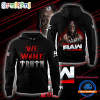WWE Ron Killings We Want Truth Graphic Design Hoodie T-Shirt