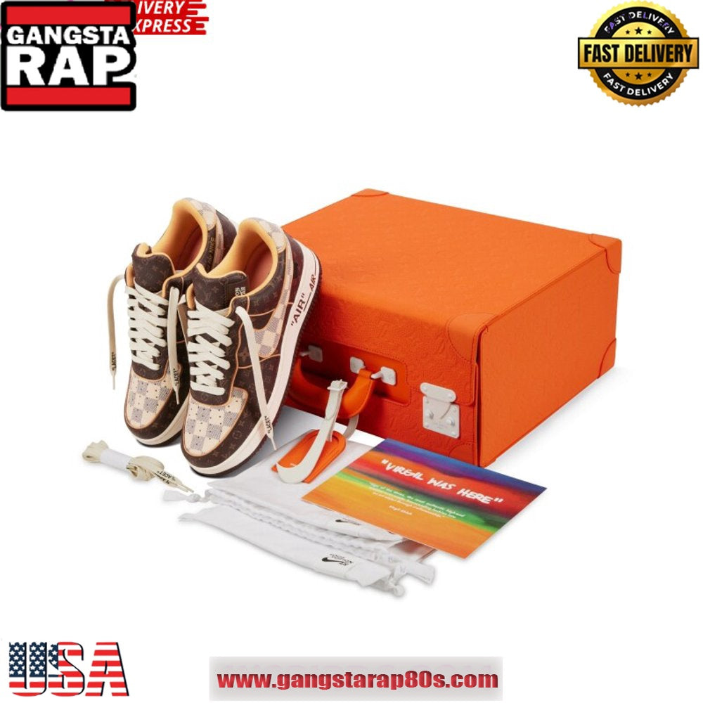 Louis Vuitton Air Force 1 Sneakers Shoes ‘Brown Monogram’