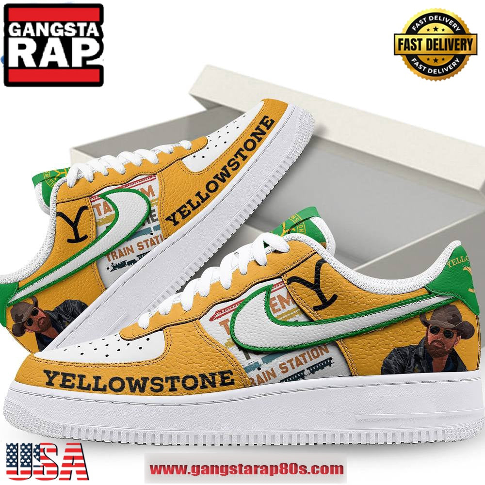 Yellowstone Cowboy Limited Edition Air Force 1 Running Sneakers Shoes