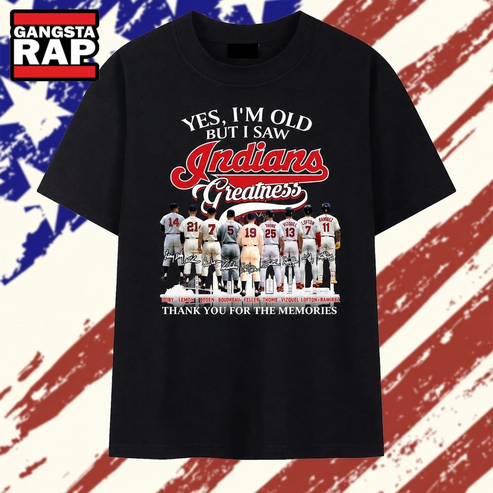 Yes I’m Old But I Saw Indians Greatness Signatures Graphic T Shirt