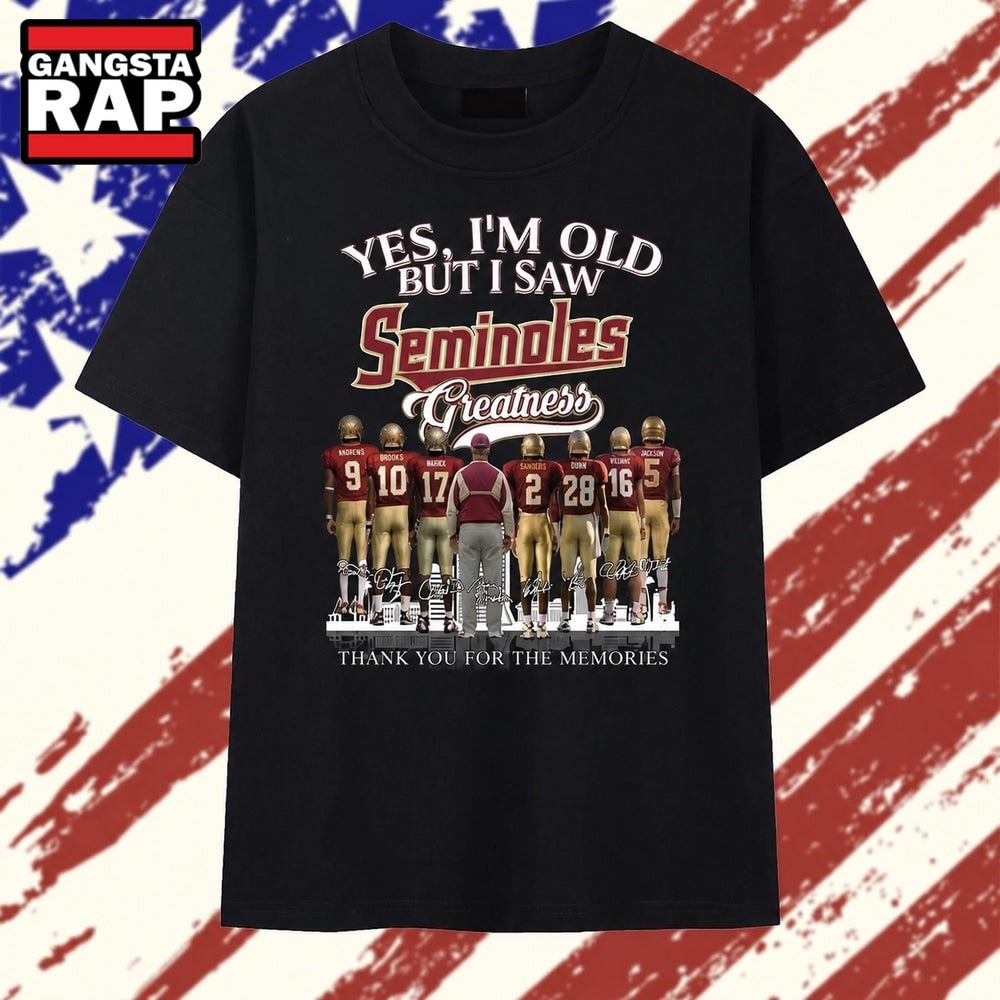 Yes I’m Old But I Saw Seminoles Greatness Signatures Vintage T Shirt