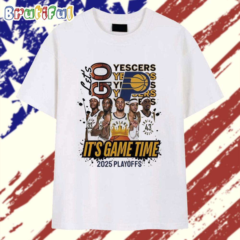 Yescer Let’s Go Pacers It’s Game Time T Shirt