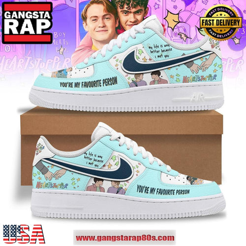 You Are My Favourite Person Heartstopper Limited Air Force 1 Running Sneakers Shoes