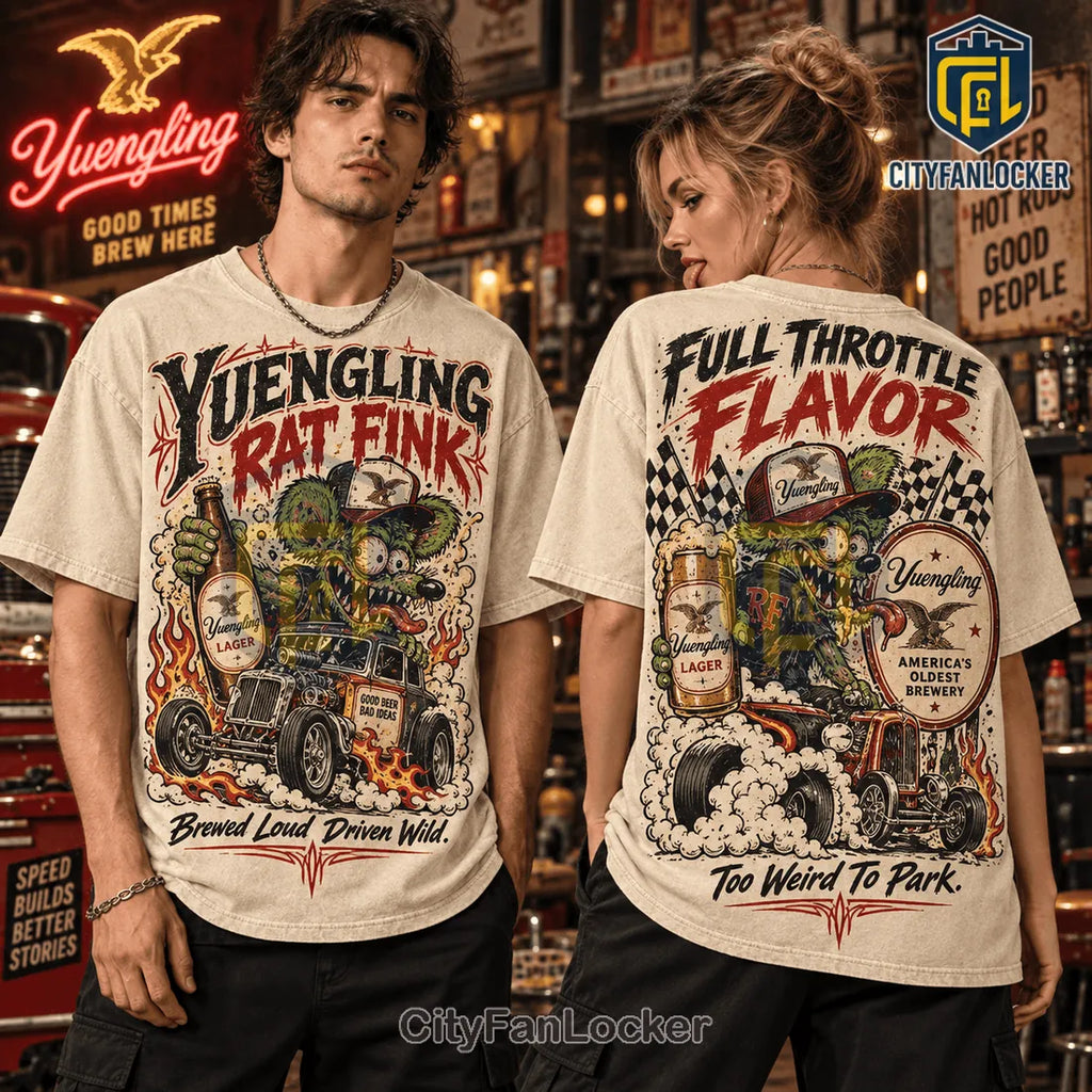 Yuengling Beer Rat Fink Cream T-Shirt