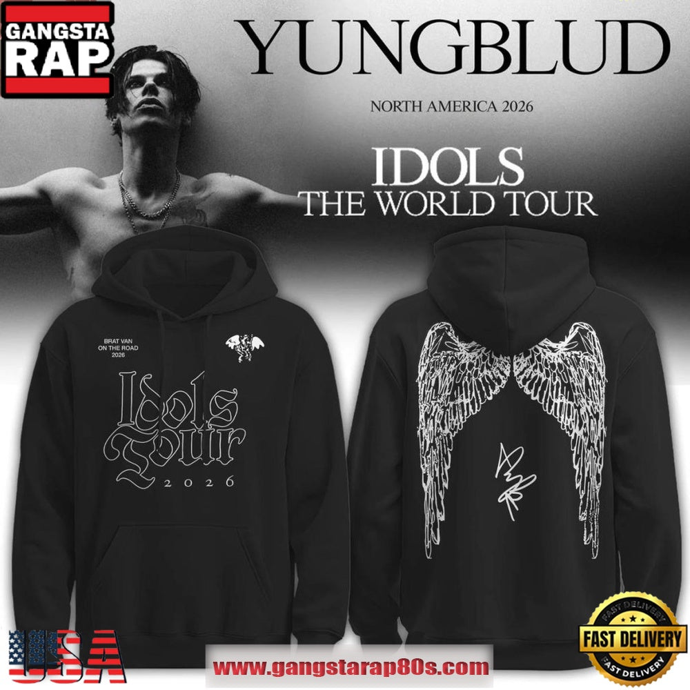 Yungblud Idols The World Tour 2026 Wings Alternative Rock Hoodie T-Shirt