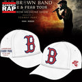 Zac Brown Band x Boston Red Sox Fenway Park Love & Fear Tour 2026 White Cap , Trendy Music Baseball Cap