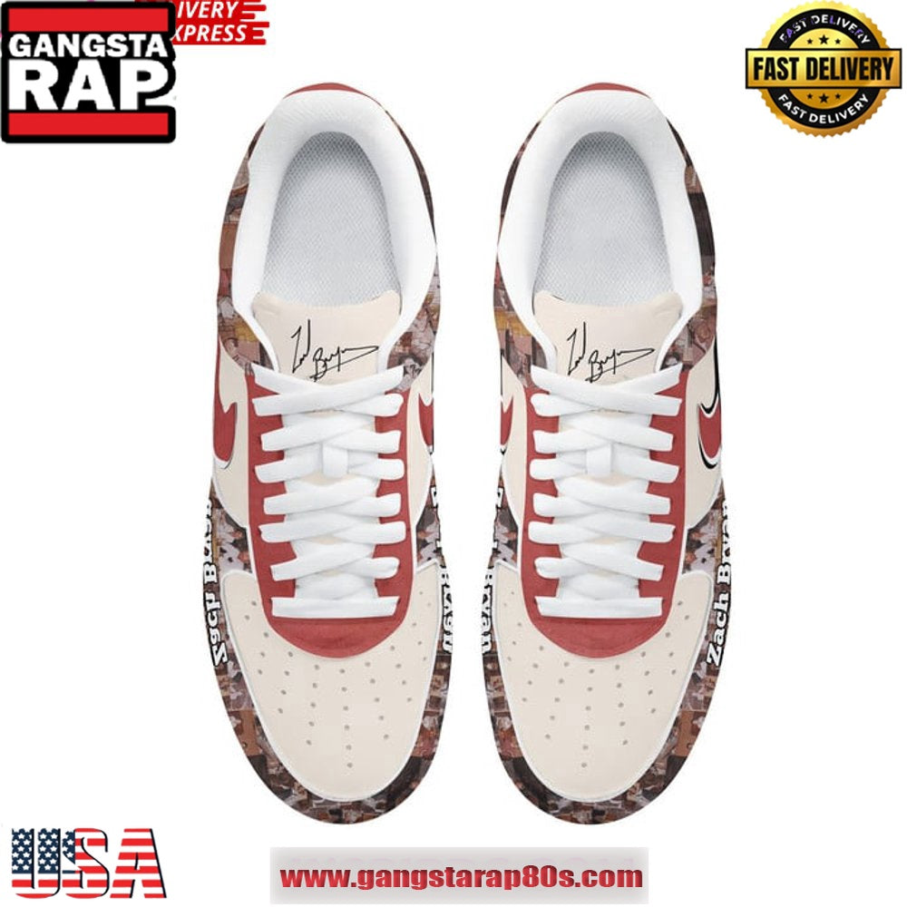 Zach Bryan Great American Bar Scene Air Force 1 Sneakers Shoes