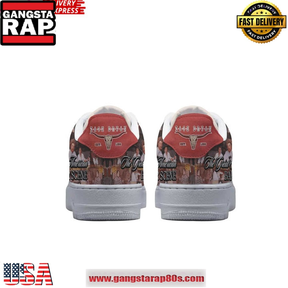 Zach Bryan Great American Bar Scene Air Force 1 Sneakers Shoes