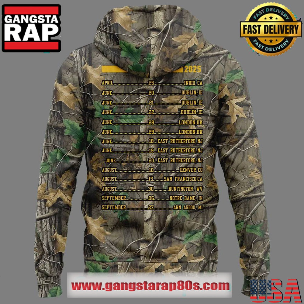 Zach Bryan Meadowlands 2025 Exclusive Version Camo Unisex Hoodie