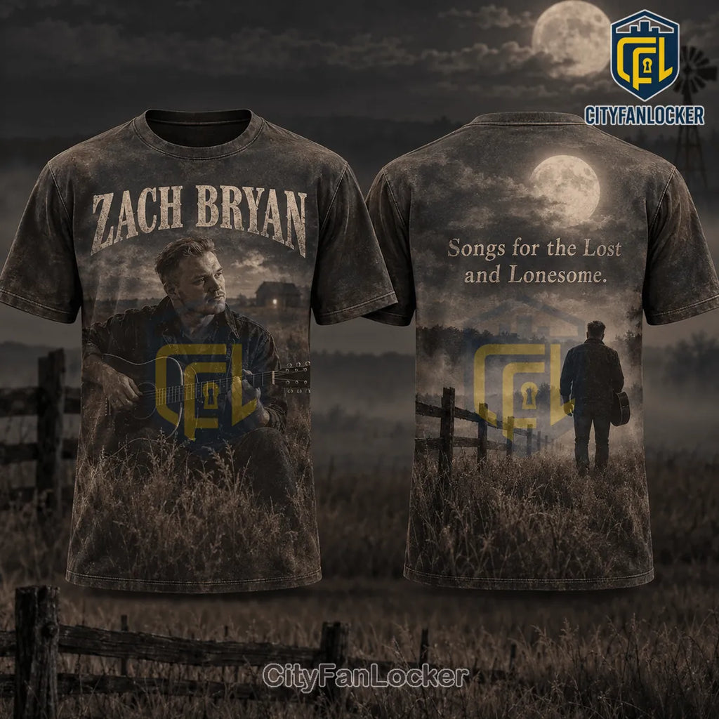Zach Bryan Sepia Tone Shirt