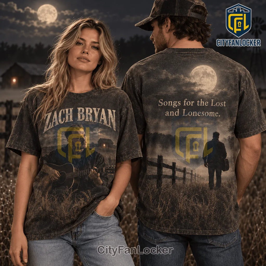 Zach Bryan Sepia Tone Shirt