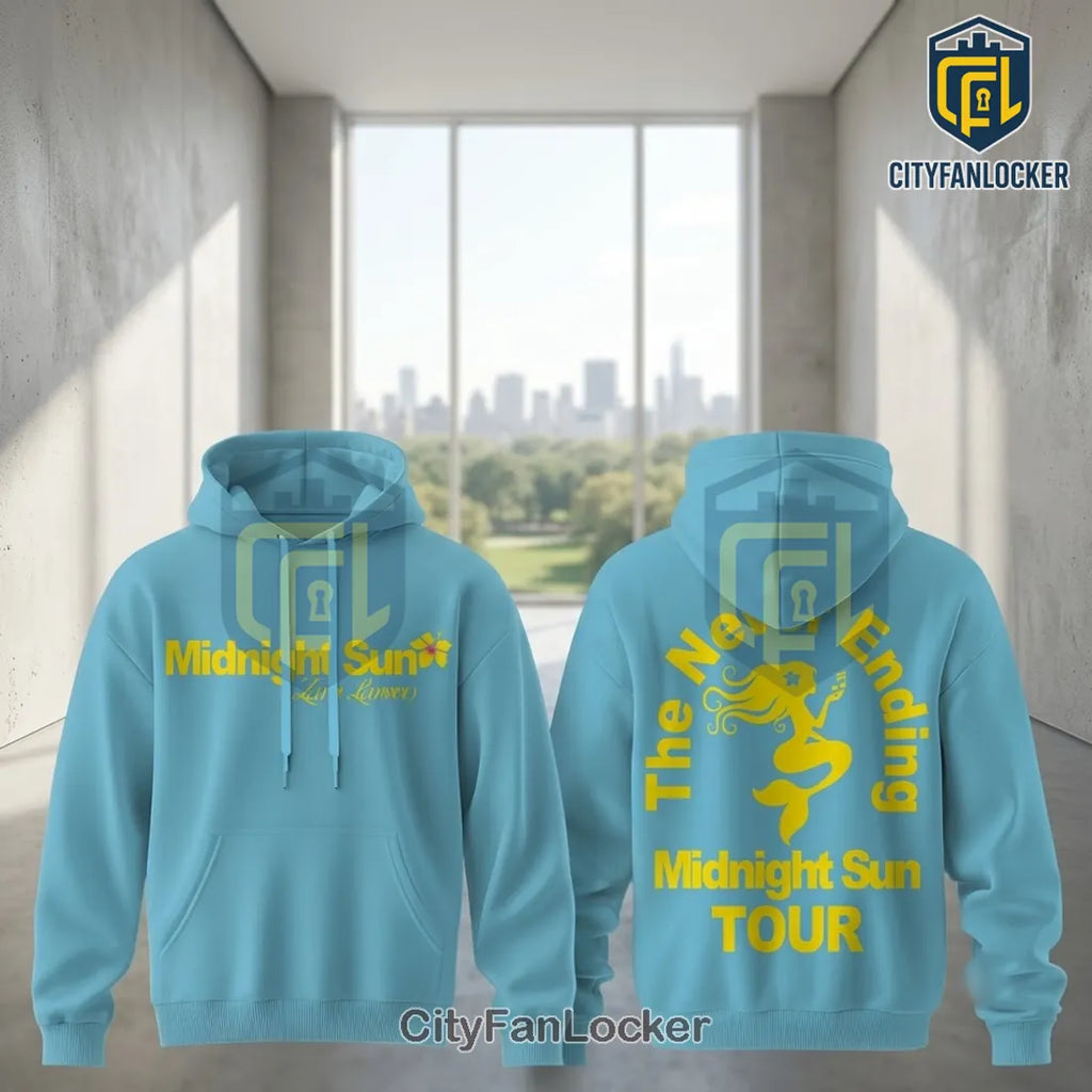 Zara Larsson Midnight Sun Tour 2026 Blue Hoodie