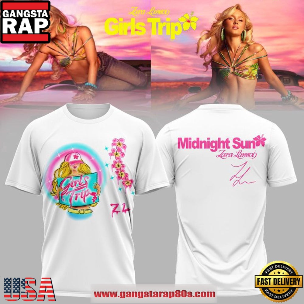 Zara Larsson Midnight Sun Tour 2026 Pop Music Enthusiast T Shirt