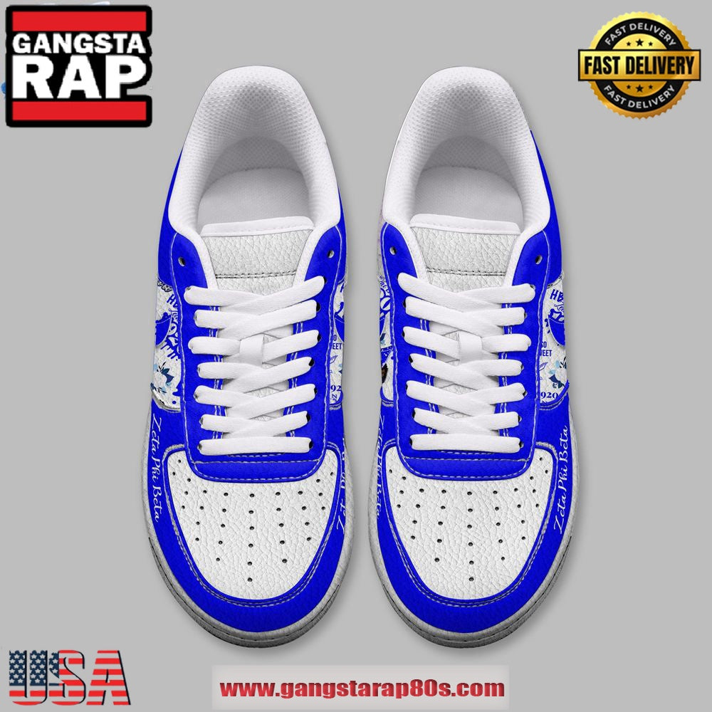 Zeta Phi Beta 1920 Limited Edition Air Force 1 Running Sneakers Shoes