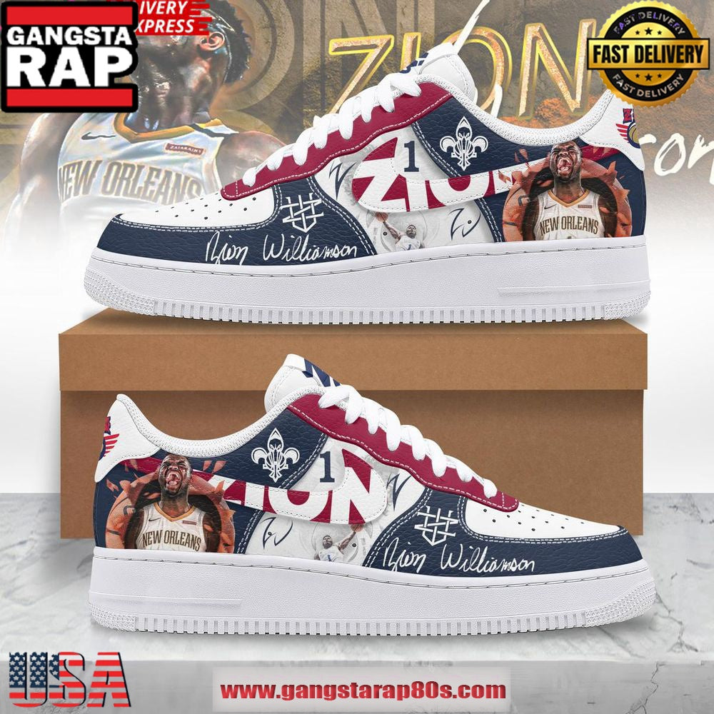 Zion Williamson Basketball Limited Edition Air Force 1 Sneakers Shoes