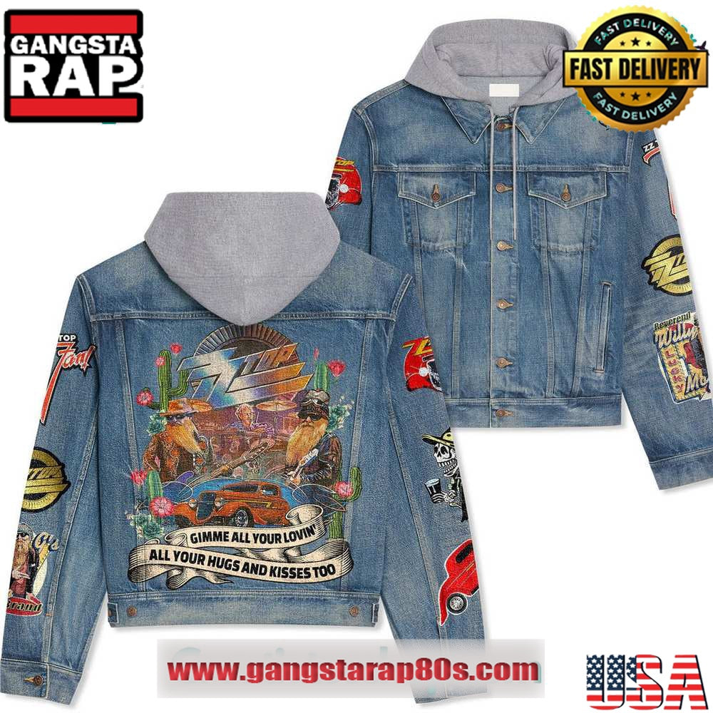 ZZ Top Gimme All Your Lovin Hooded Limited Edition Denim Jacket
