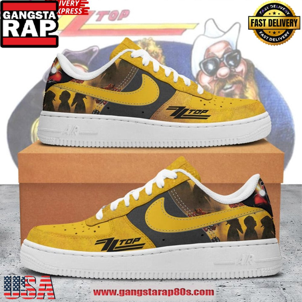 ZZ Top Rock Band Limited Edition Air Force 1 Running Sneakers Shoes
