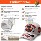 ZZ Top The Big One Eliminator Hot Rod Distressed Embroidered Baseball Cap