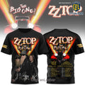 ZZ Top The Big One Tour Concert Graphic Band Signatures T-Shirt